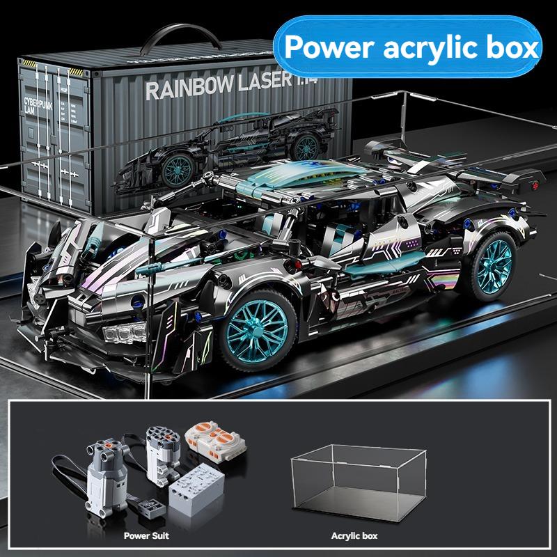 1:14 Technical Racing DIY Sports Car Construction Blocks Playthings Assemble Block Car Playthings designed for Children's Birth Date plus Xmas Present