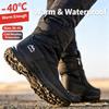 Verdickte warme rutschfeste Plüsch-Baumwollschuhe Neue Damen-Reißverschluss-wasserdichte Schneestiefel im Winter