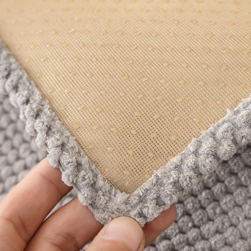 Plysj Sofapute Fire Sesonger Universell Enkel Grå Høst og Vinter Sklisikker Skinn Sofatrekk Putetrekk Stoff