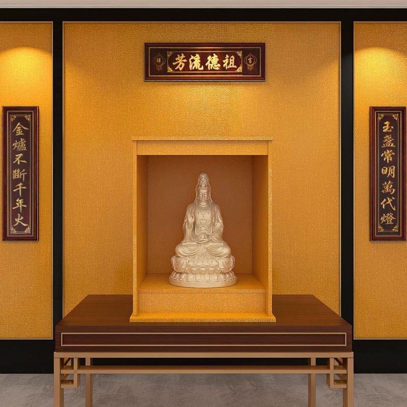 Złota Samoprzylepna Tapeta Dekoracja Stołu Buddy Renowacja Ognioodporny Złoty Papier Dekoracja Domu