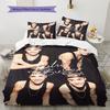 Set Copripiumino Trapuntato con Fantasia Bieber Federa Decorazione Casa Regalo (1 * copripiumino + 2 * federa, senza nucleo)