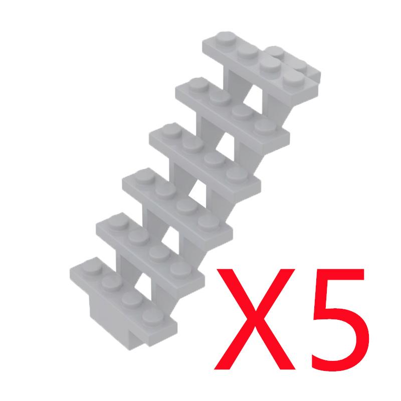 MOC City Architecture Building Blocks Basic Accessories Fences Stairs Houses Gardens Tree Trunks Bricks Compatible Toy Gift X031