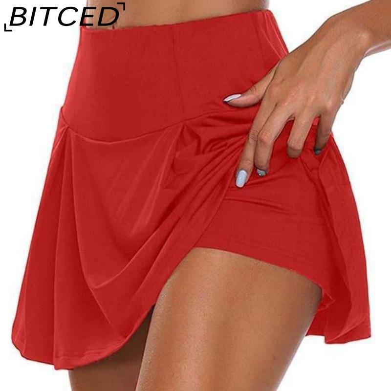 BITCED 13 Farben Damenmode Lässig Einfarbig Print Sommer Frühling Rock