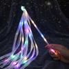 5PCS Glow Flash LED Light Up Fairy Sticks String Light Ribbon Hand Sticks  Concert Raves