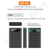 5*18650 Power Bank Case Dual USB For Mobile Phone Charger DIY Shell 18650 Battery Holder Charging Box With LED Flashlight