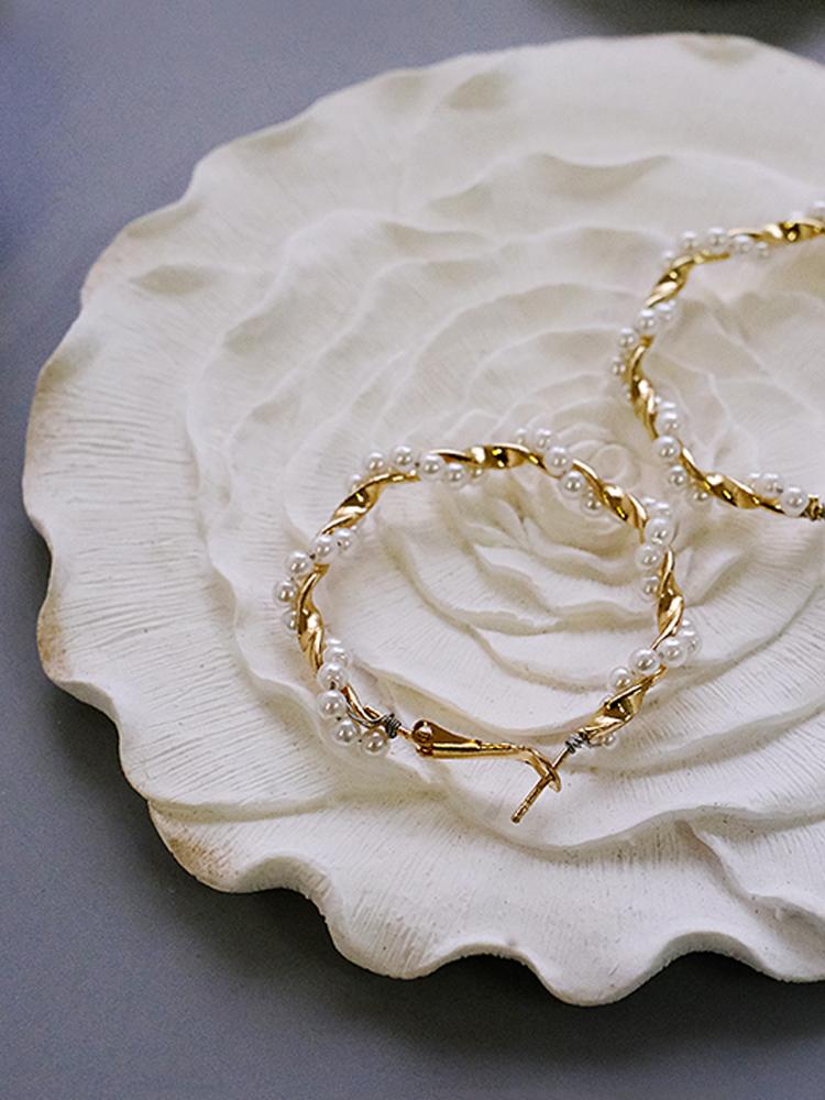 Jewelry Display Frame Creative Plaster Flower Ornament Earrings Receive Display Live Show Photo Props Decoration