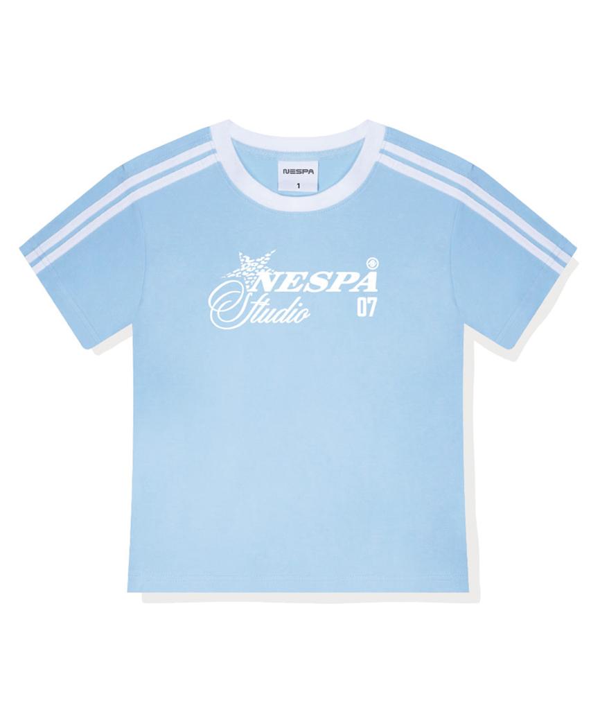 Neseupaseutyudio Low-Key Semi-Crop Track Short Sleeve T-Shirt 6 Colors [Nsse_6003]