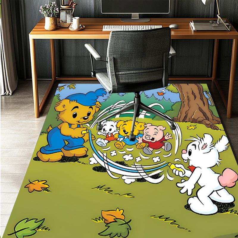 Bamse Pattern Rug, Indoor/Outdoor Mat, for Picnic, Gameroom, Bedroom, Office, Living Room, Home Decor Carpet, Birthday Gift