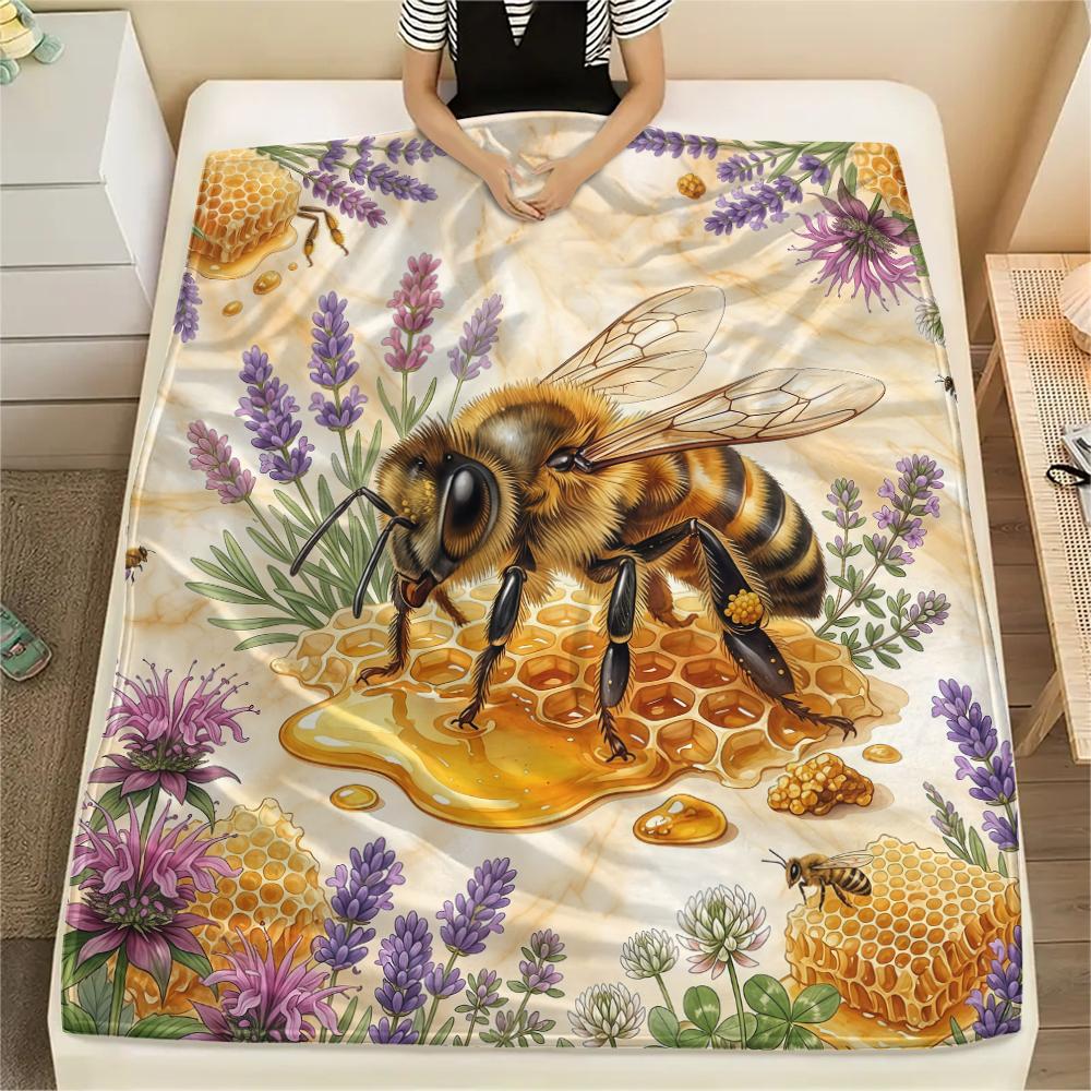Flower border dinosaur horse Print Flannel Blanket High quality Comfortable for All Seasons Home Decor Warmth and Comfort Perfect for Christmas Gifts