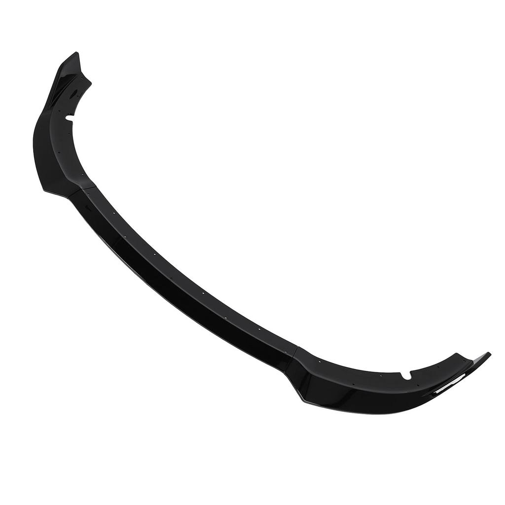 3PCS Front Bumper Lip Spoiler Body Kit Glossy Black Improve Stability UV Protection Sporty for GT