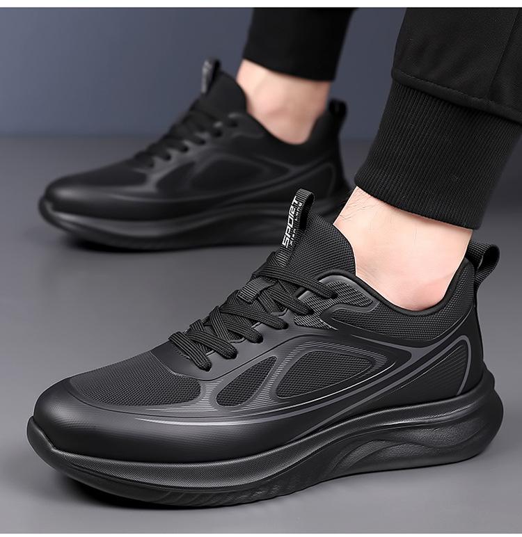 New Shoes for Men Chunky Sneaker Breathable Casual Sport Shoes Lightweight Cool Black Athletic Shoes