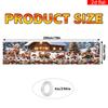Winter Christmas Yard Sign Party Banner, Cute Christmas Cat & Dog In Snow Design, Polyester Outdoor Patio Fence Decoration