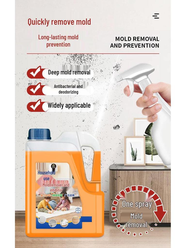 Mold & Mildew Remover Spray for Walls and Tiles