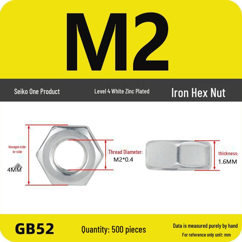 Black Galvanized Nickel-Plated Iron Hex Nut Screw Cap, GB Grades 4.8/8.8/12.9, Sizes M4/M5/M6/M8