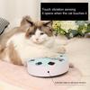 Electric Cat Toy 8 Holes Design Replaceable Feather Intelligent Bite Resistant Automatic On/Off Relieve Boredom ABS Indoor Electric Smart Pet Cat