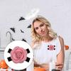Elegant Camellia Brooch Collar Pin with Bowknot Versatile Flower Accessory Charming Collar Lady Brooches
