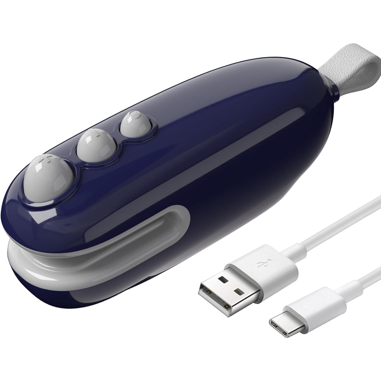 

Запайщик и резак для пакетов, перезаряжаемый от USB, термозапайщик, портативный запайщик для пакетов, запайщик для пакетов со снеками для сохранения продуктов