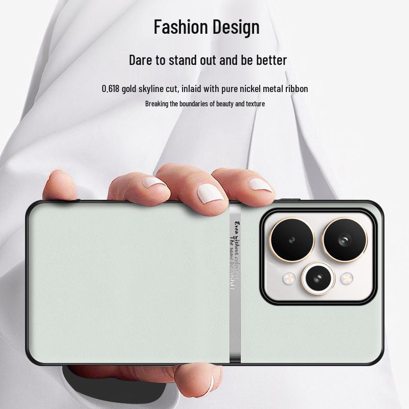 Realme 15 Pro H Liquid Leather Phone Case - Durable, Minimalist, High-End Business Design