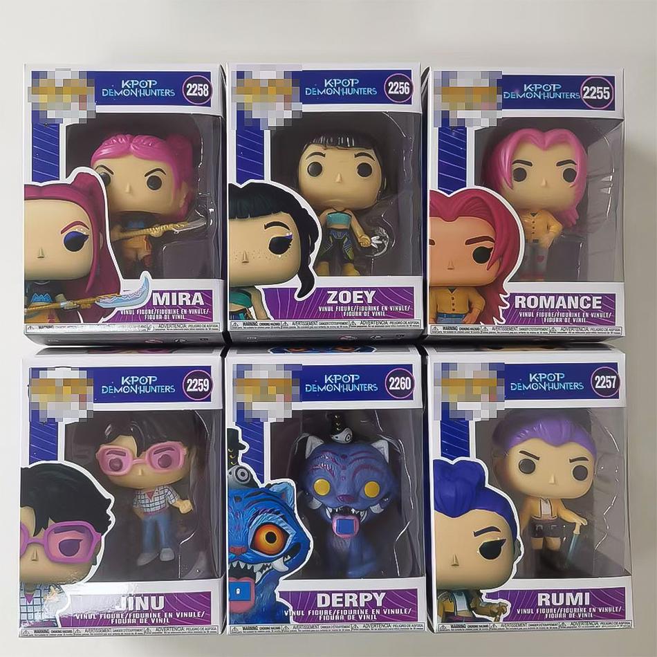 K-pops Demons Hunters Anime Figure Rumi Zoey Mira Saja Boys Action Figure Cosplay Vinyl Ornament Figures Toy Fan Gifts