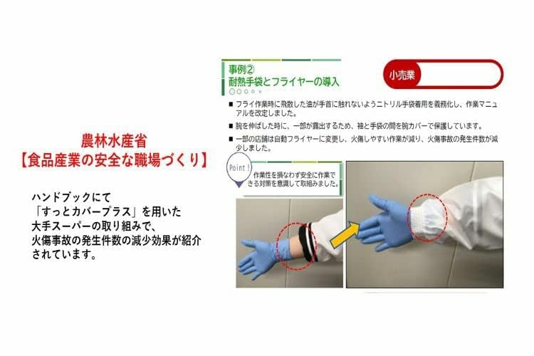 Sutto Cover Plus arm cover that get prevention 2-pack (Blue) / Heat-resistant doesn't stuffy/burn