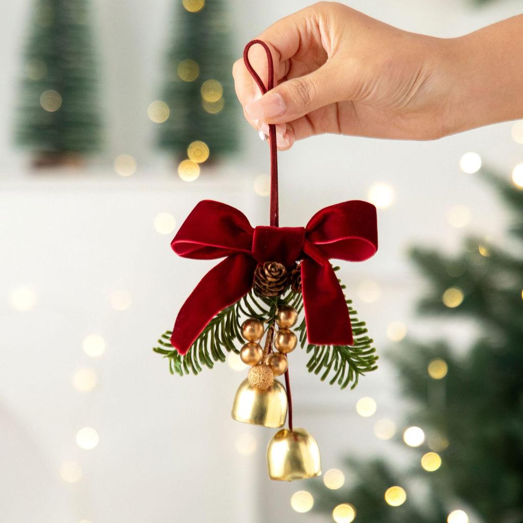 2026 Christmas Bell Wreath Ornaments - Festive Tree Decorations & Hanging Accessories