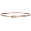 Waist Belt Thin Belt Candy Color Thin Waist Belt Retro PU Leather Waistband  Dress