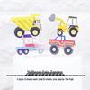 Excavator Construction Vehicle Cake Topper: Boy's Birthday Party Dessert Decoration