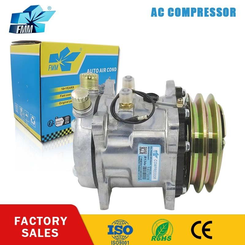 FMM 507 SD5H11 SD507 Auto Car Air conditioner AC Compressor 12V 24V for Tractor Excavator Heavy Duty Truck 12V