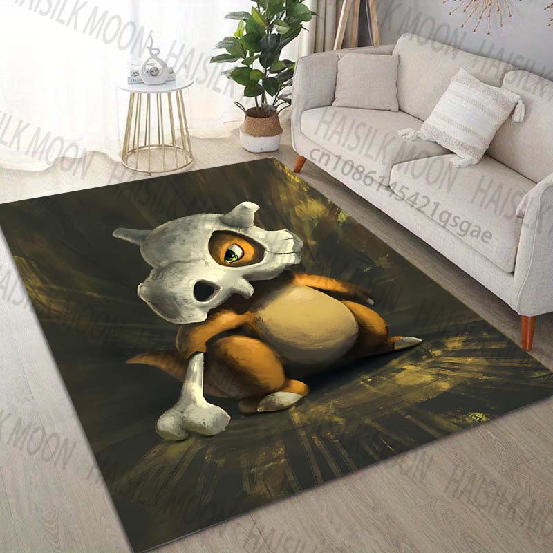 1PC Pokémon Cubone Printing Carpet for Living Room Bedroom Kid's Room Home Decor Area Rug Sofa Cloakroom Play Mat for Gifts