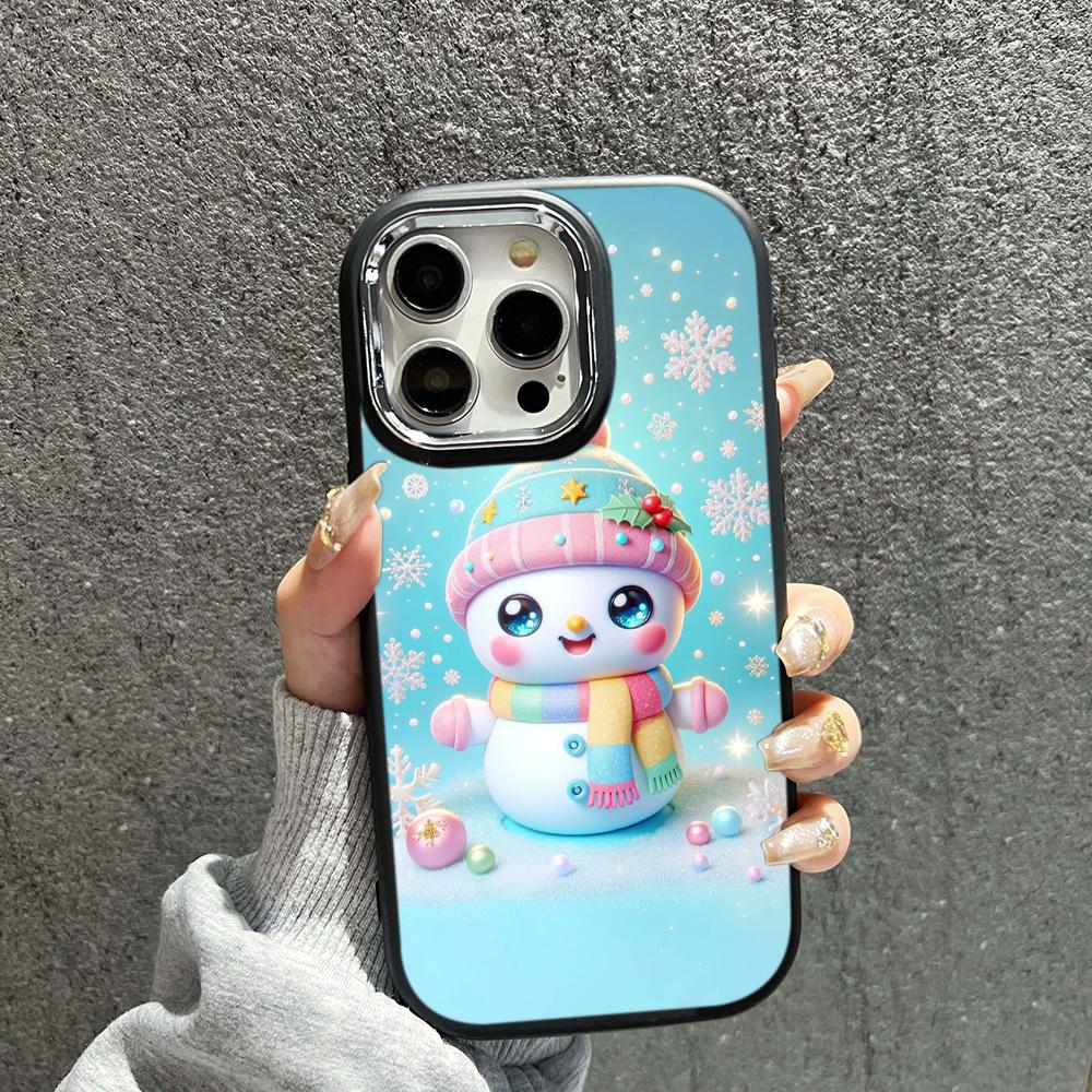 

N104 рождественские и новогодние мягкие чехлы для телефонов iPhone 16 Pro Max Xiaomi 11 Lite 5G NE Redmi 13C Note 11s рамка для покрытия камеры защитная задняя крышка for iPhone 16