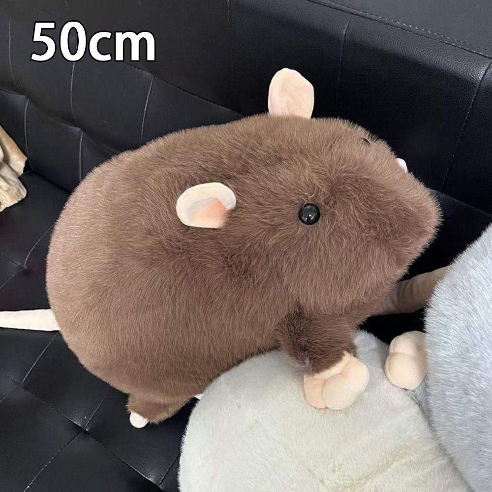 35/50cm Flower Branch Rat Doll Plush Animal Figure Cute Mouse Doll  Kids Gift Birthday