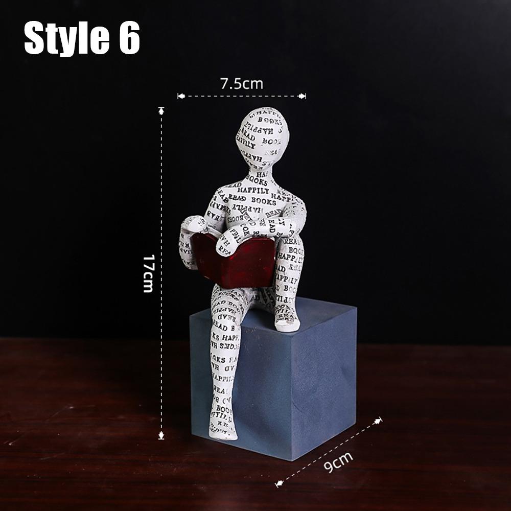 1 Stück Schreibtisch Ornament Zubehör Abstrakte Denker Skulptur Kunst Kreative Heim Büro Dekor Statue