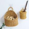 Portable Fruit Tray Sundries Organizer Breathable Storage Bin Handwoven Bread Storage Basket