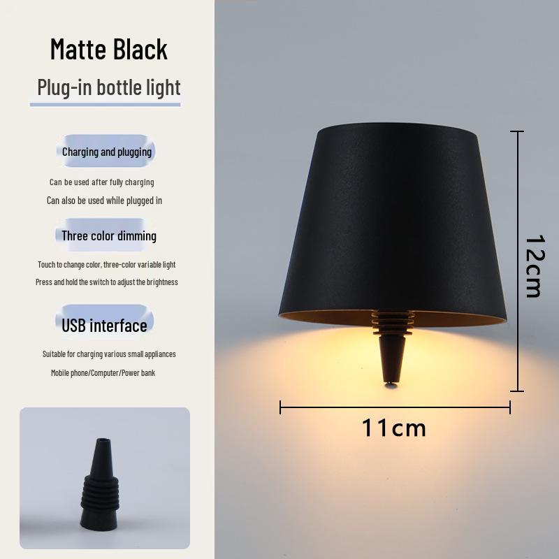

Rechargeable LED Wine Bottle Lamp for Indoor & Outdoor Use Wine Bottle Lamp