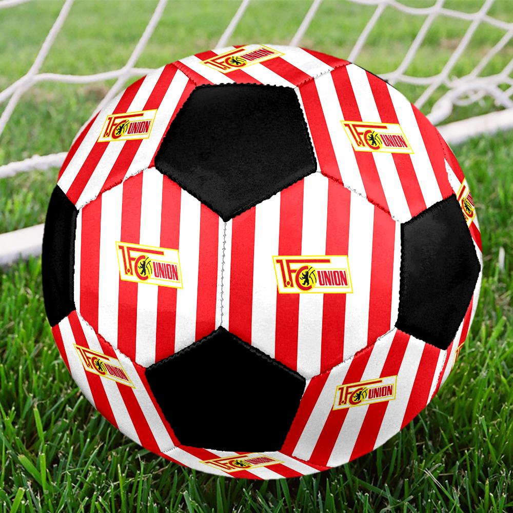 TAGLIA 5 1. Pallone da Calcio FC Union Berlin Colorato Per Tutte le Età Cucito a Macchina PVC Pronto per la Competizione Durevole Alta Rimbalzabilità
