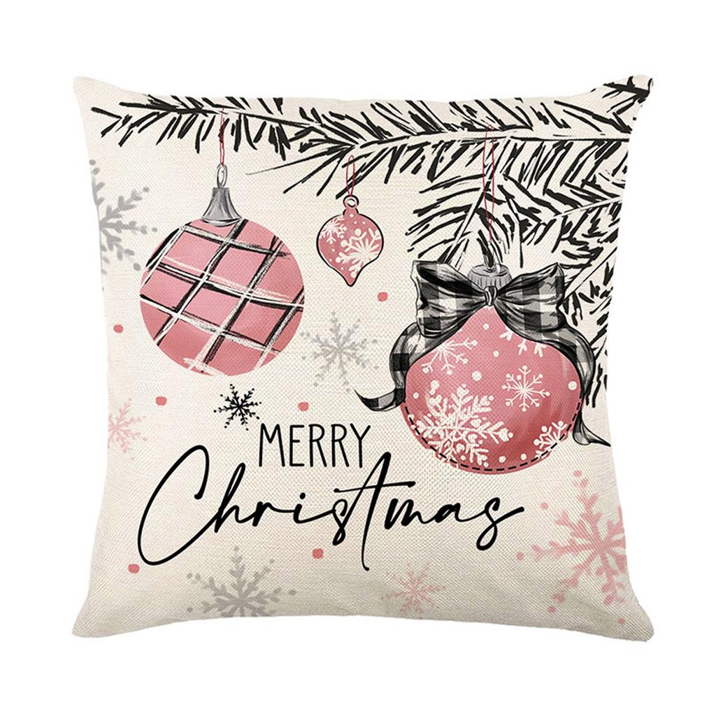 Merry Christmas, Throw Pillow Cover, 18 X 18 Inch, Winter Holiday, Cushion Cover Sofa Decoration, Christmas Tree