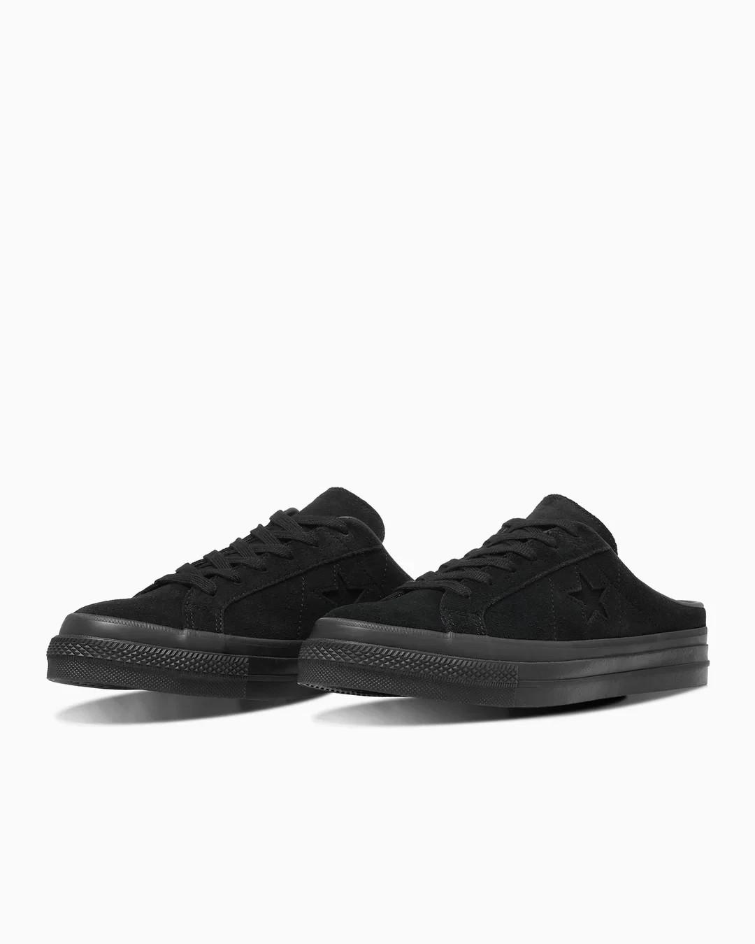 33702981 Converse One Star Suede Mule Black Monochrome (Men s) 4