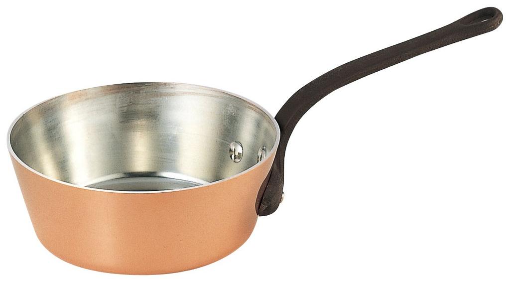 Wadasuke Seisakusho Copper Extra Thick Pot Tapered Iron Handle 18cm 3442-0182