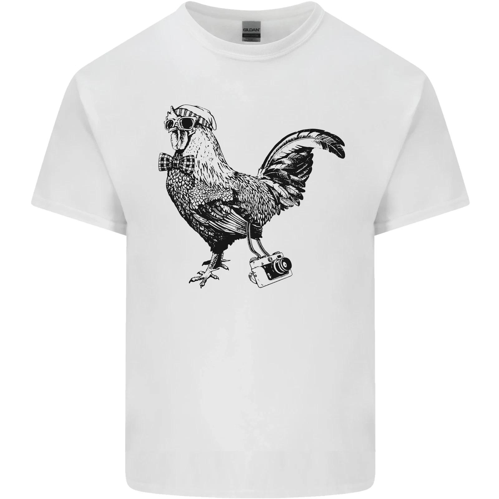 Rooster Camera Photography Photographer Kids T-Shirt Childrens 4XL