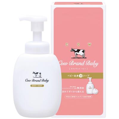 Baby Full Body Foaming Soap 400mL with Pump, 90% Food-Grade Ingredients, Gentle & Eye-Safe, Hypoallergenic Baby Wash