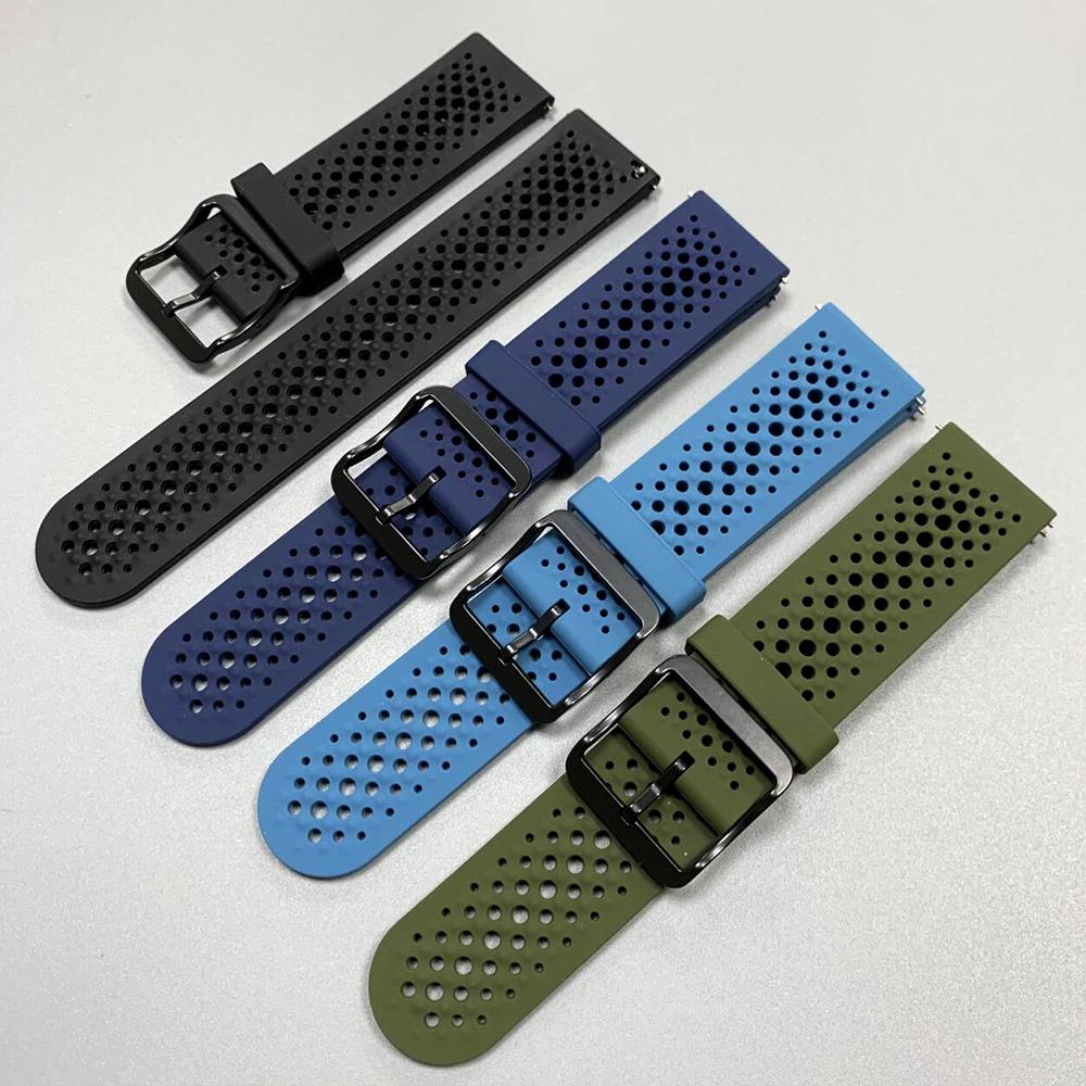 22mm Silicone Soft Strap For COROS PACE 4 Breathable Band For COROS APEX 4 42mm 2 Pro 46mm/PACE Pro 3 Sports Bracelet Watchbands
