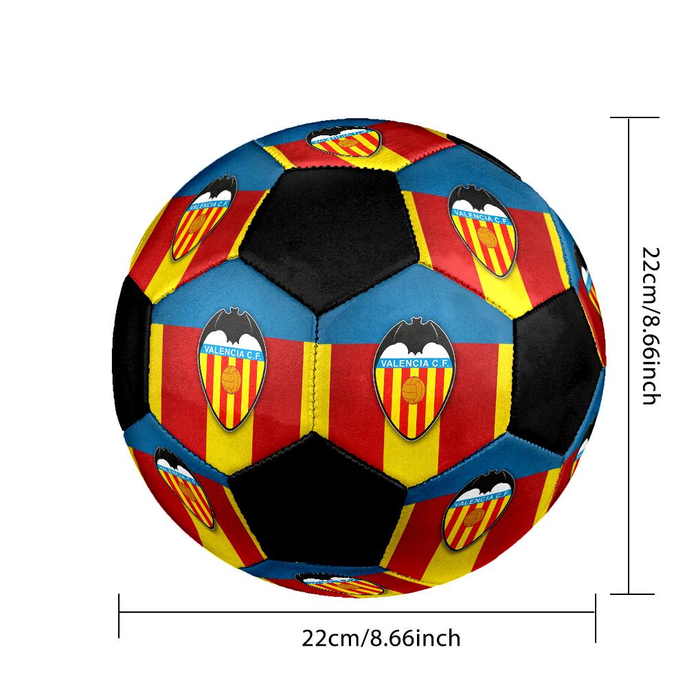 Valencia Club De Fútbol Soccer Ball Colorful All Ages Machine Stitched PVC Competition Ready Durable High-Bounce.SIZE5