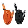 WEKOME WDC-C20 Ultra Thin 1m 65W Magnetic Fast Charging Type-C to Type-C Cable 480Mbps Braided Data Transfer Cable