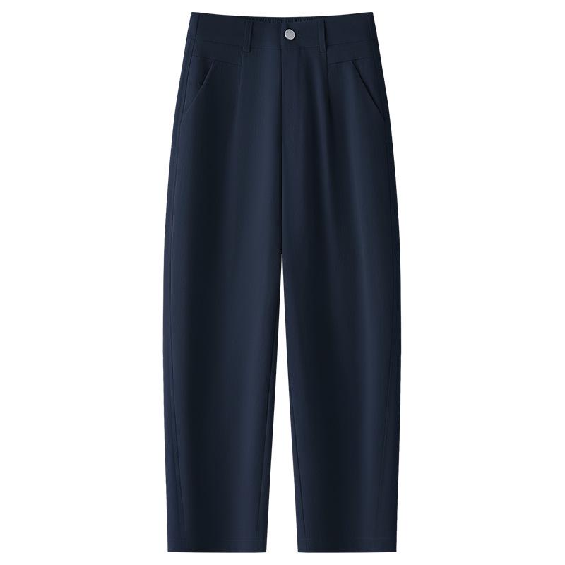 

Летние женские брюки хаки 2025: Свободный, Стройнящий, Повседневный стиль XL темно-синий