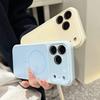 Liquid Soft Silicone Magnetic Case for iPhone 17 16 15 14 13 Pro Max For Magsafe Glossy Camera Glass AG Matte Acrylic Back Cover