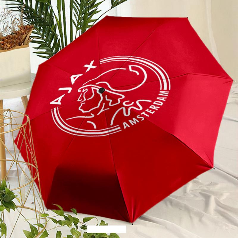 Ajax FC Umbrella with Automatic Open/Close & Self-8-Rib Heavy-Duty Umbrella, Compact Travel Umbrella Suitable for Outdoor