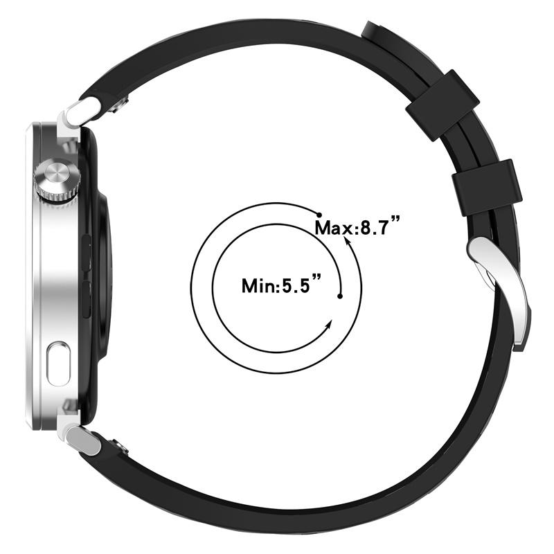 Silikonový řemínek pro Huawei Watch GT 6/GT 4 41MM pro Huawei Watch GT5 Pro 42MM Vyměnitelný náramek Univerzální 18MM