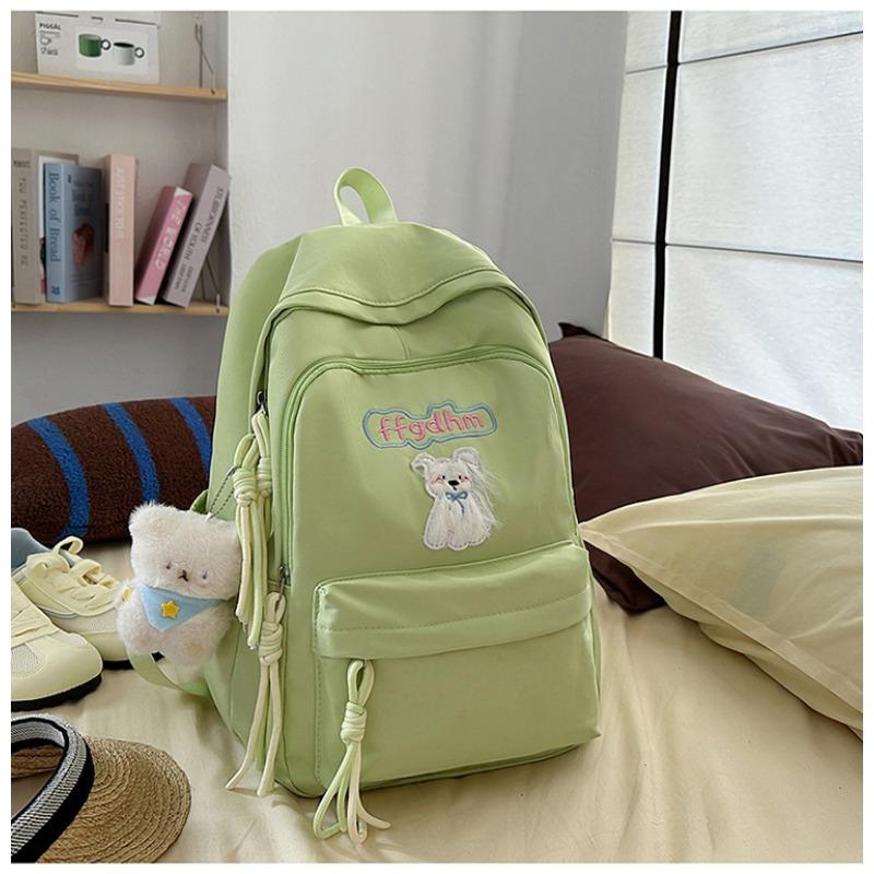 School bag new high value fresh sweet candy color backpack junior high school students lightweight travel backpack