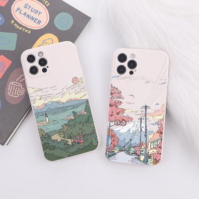 Animation weiche Mode Telefon für Iphone 13 12 Max XS Plus Mini 6 s Pro 6 11 8 7 X XR 14 gerade Silikon Fall Abdeckung