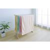 Iris Ohyama Stainless Steel Clothes Drying Rack/Towel Hanger, Pearl Beige, Holds 7 Bath Towels, STH78KR